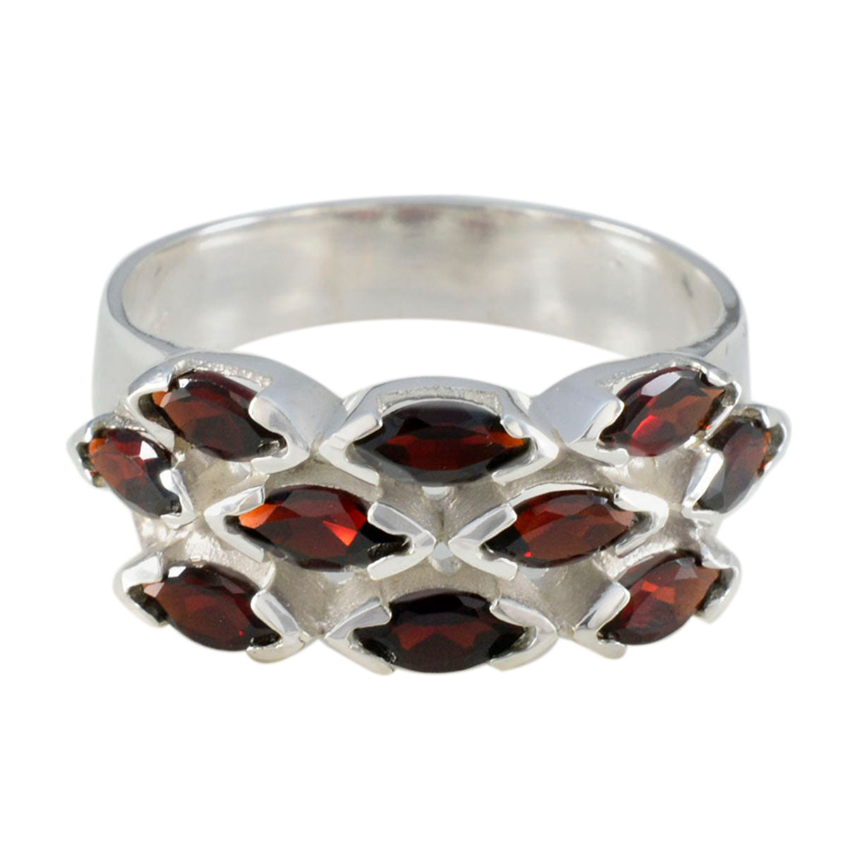 Emilia Abstract Red deka Ring