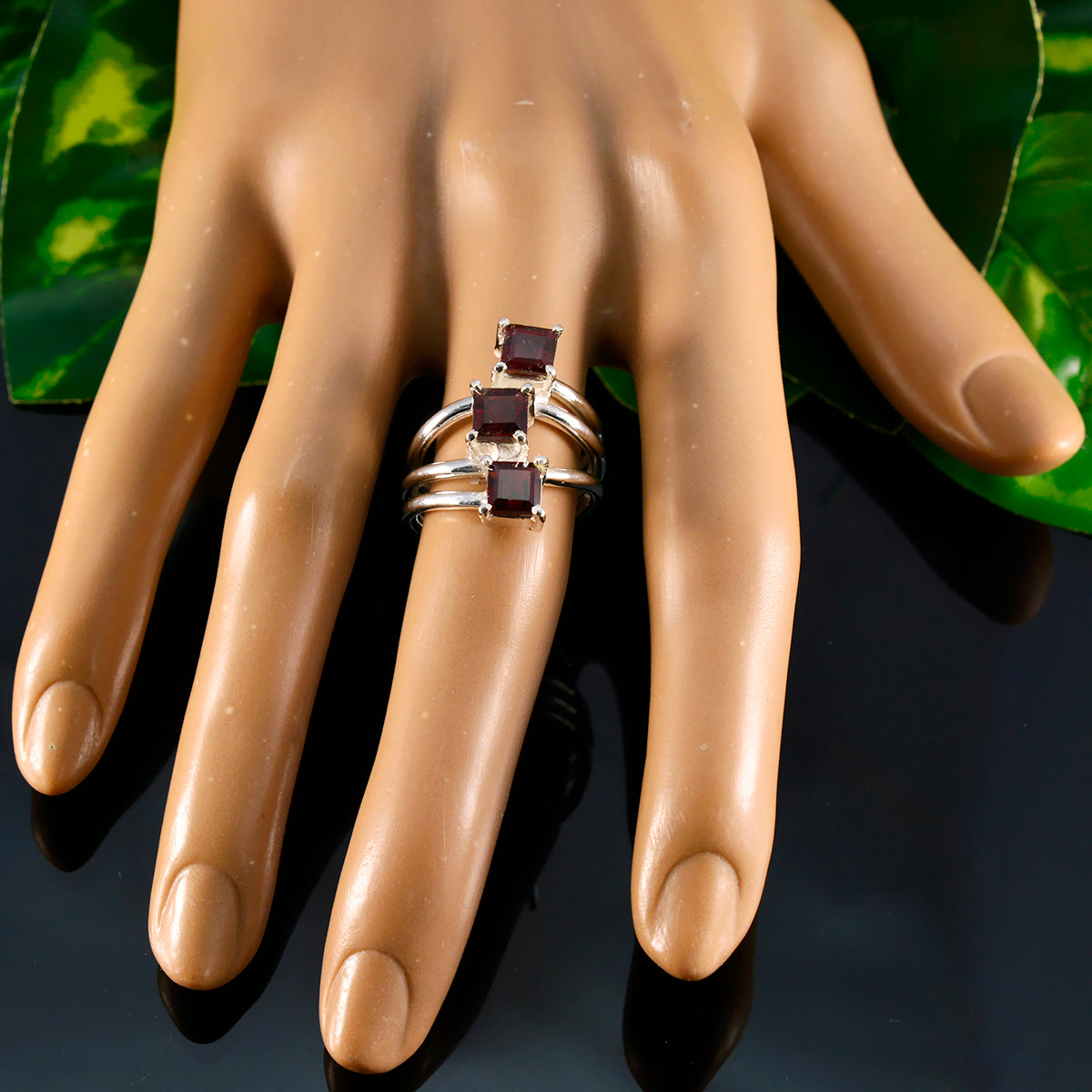 Natcha Trendy Red Trilogy Ring