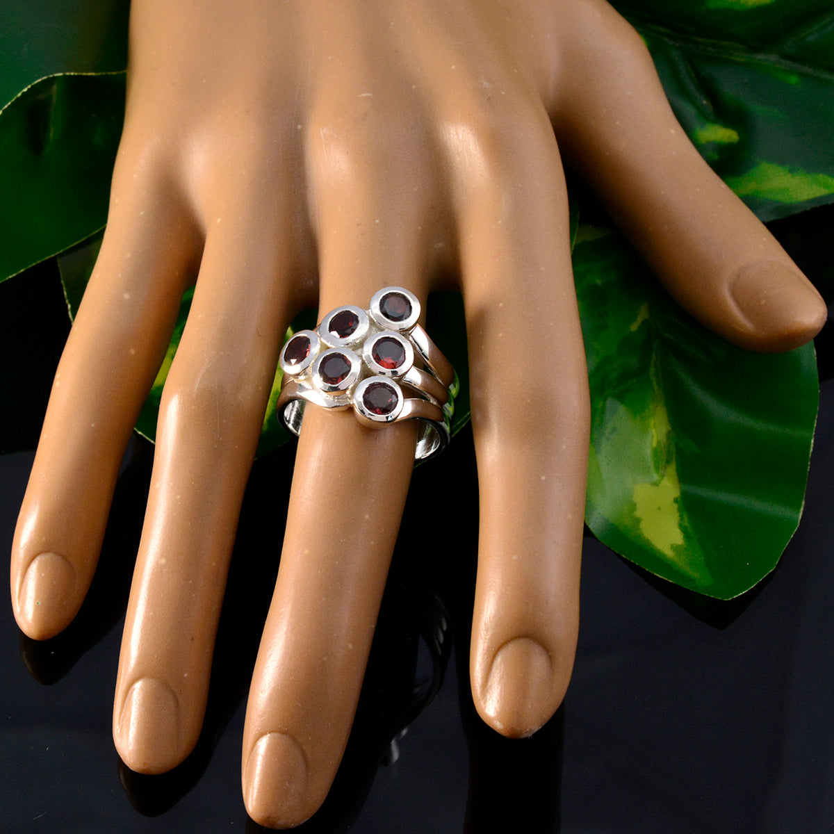 Scarlett Traditional Red Hexa Ring