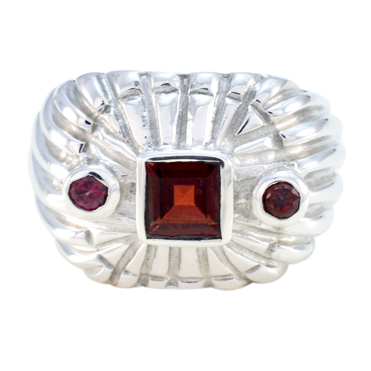 Marie Contemporary Red Trilogy Ring