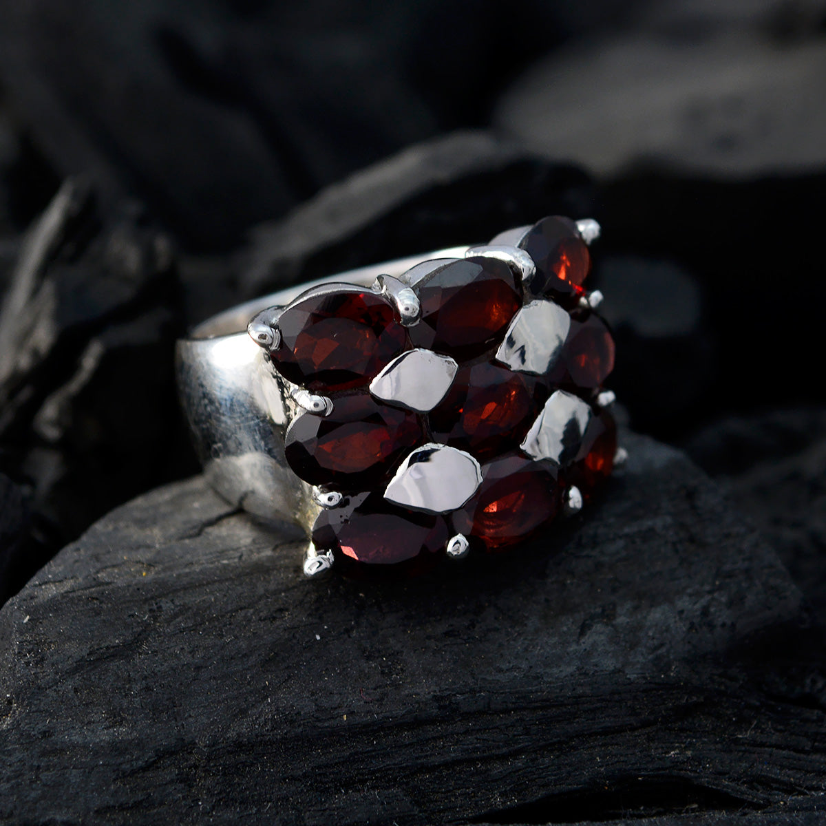 Mathilde Heritage Red Navratna Ring