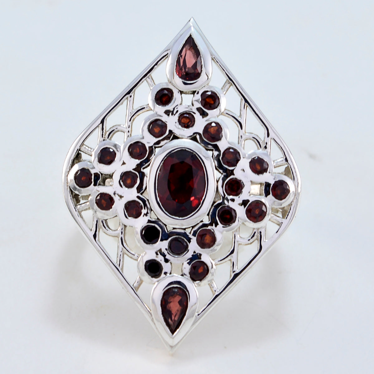 Agustina Contemporary Red multiple Ring