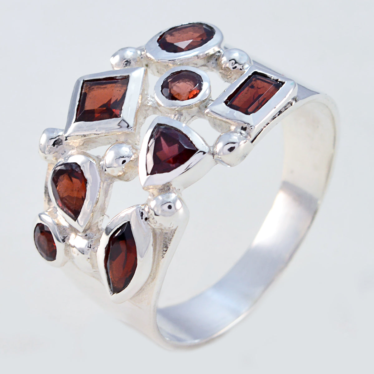 Charlotte Contemporary Red multiple Ring