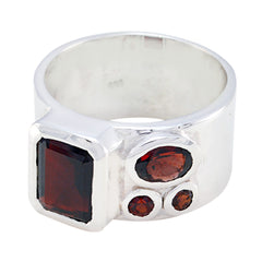 Emilia Abstract Red quarter Band Garnet Red