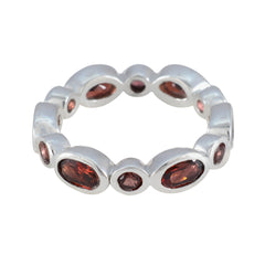Zoey Eternity Red multiple Band Garnet Red