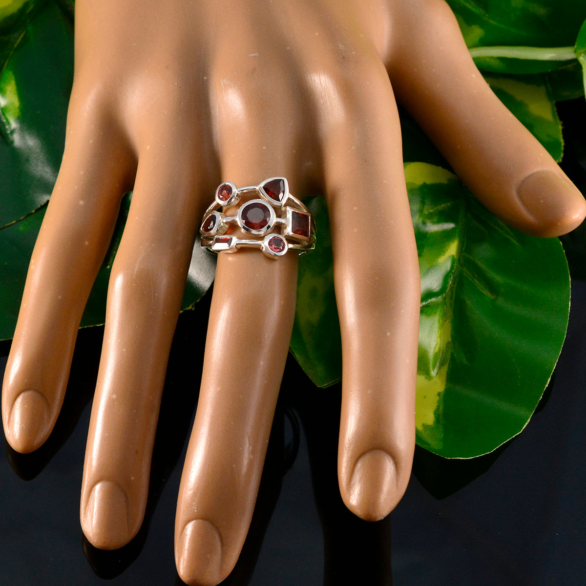 Bianca Sophisticated Red Hepta Ring