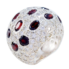 Agnes Modern Red multiple Ring Garnet Red