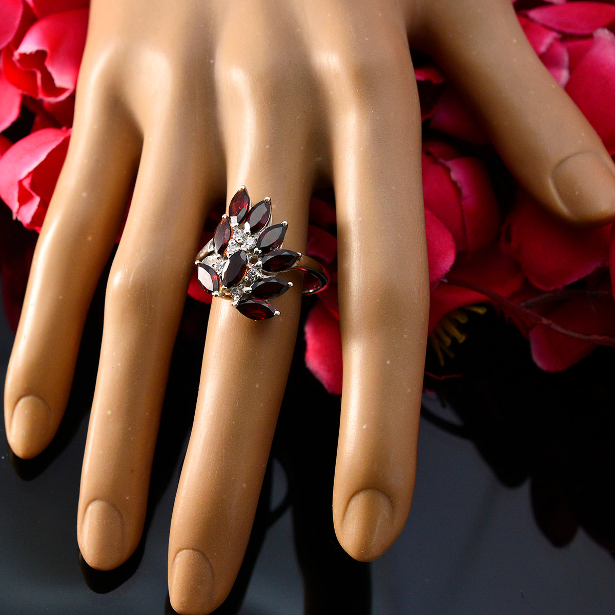 Aurora Trendy Red multiple Ring