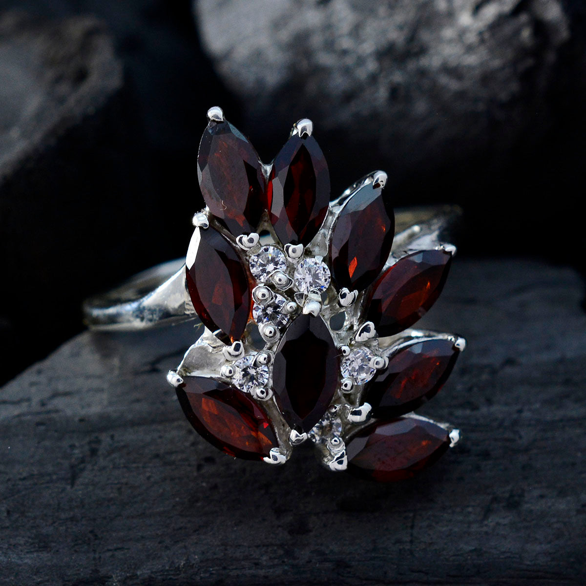 Aurora Trendy Red multiple Ring