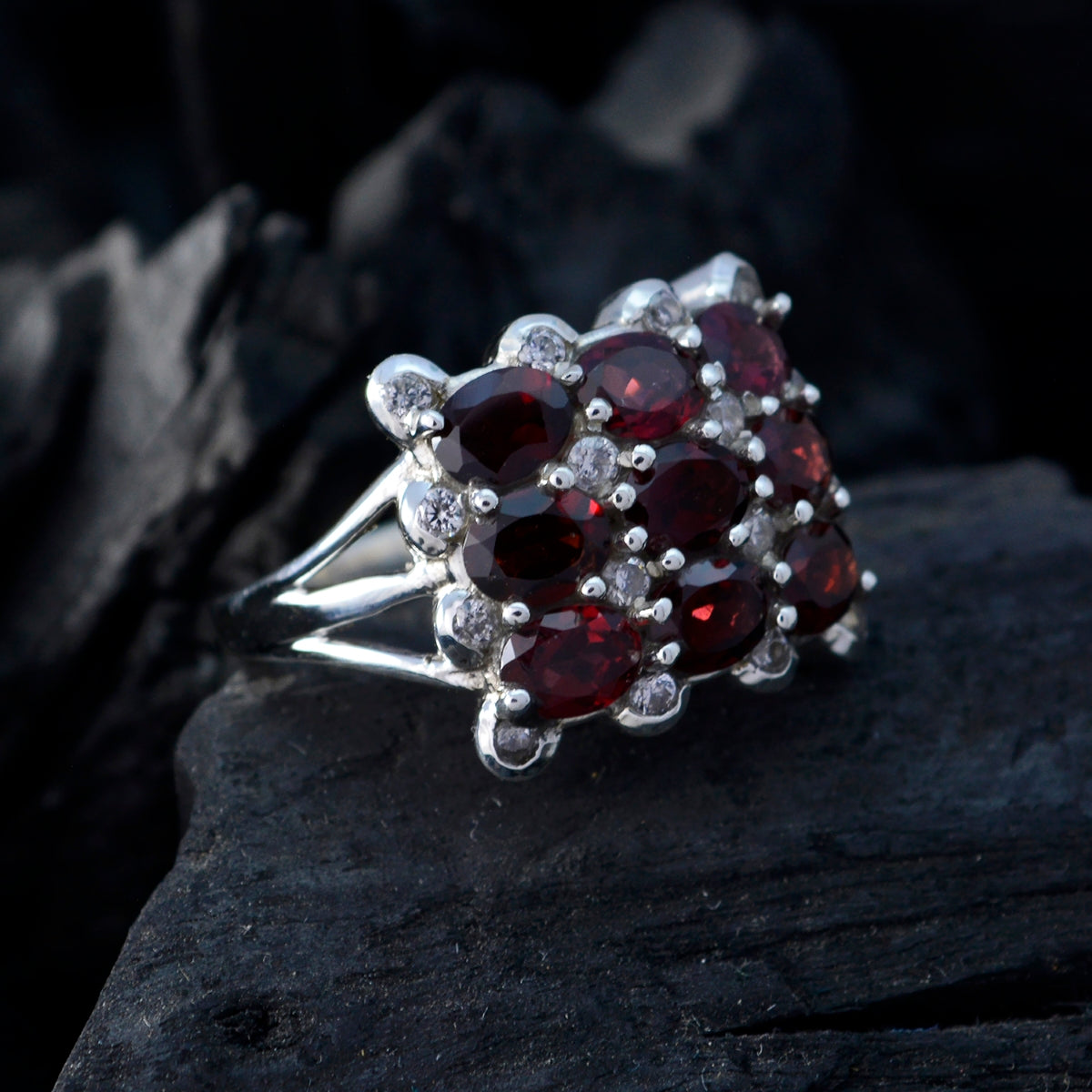 Camilla Glamorous Red Navratna Ring