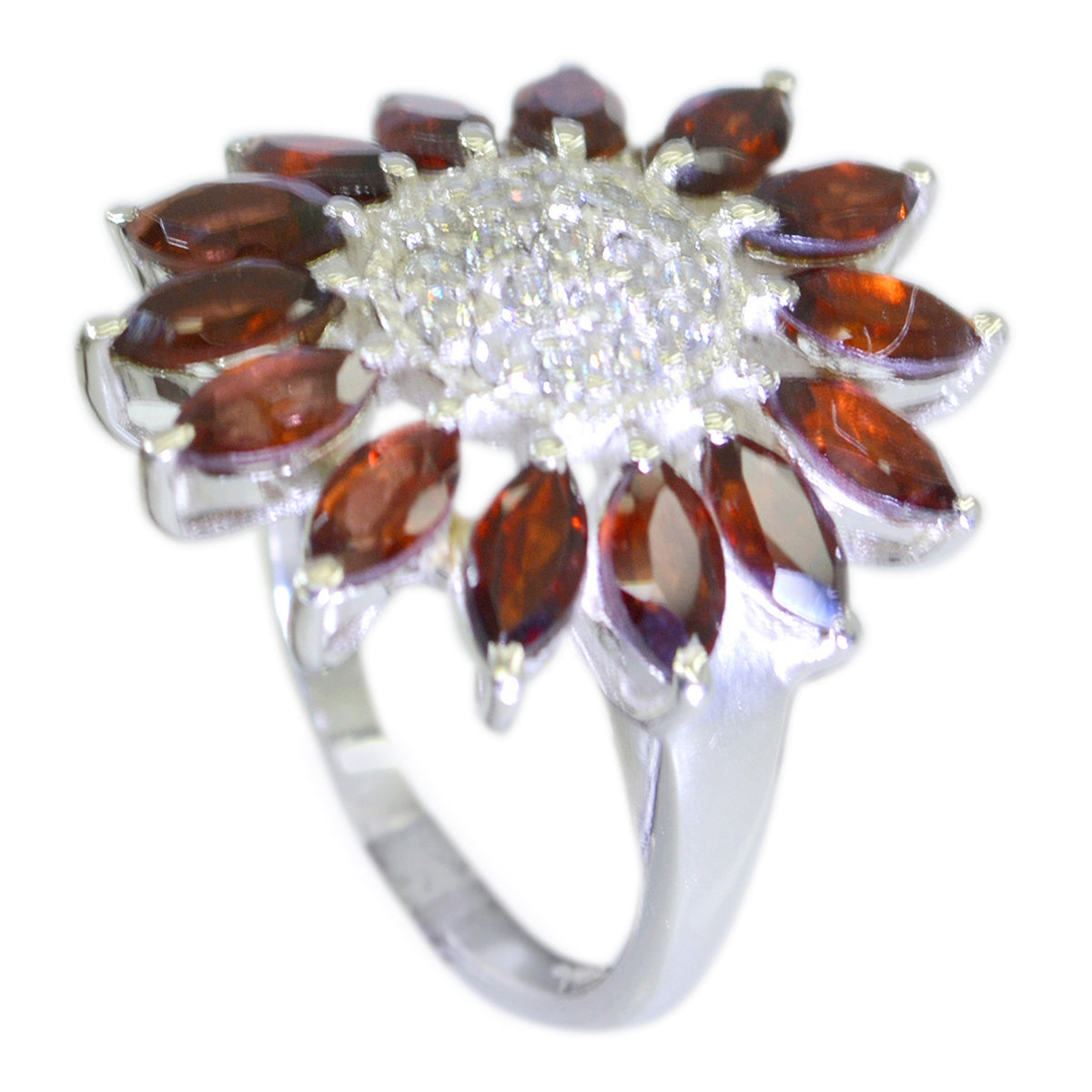 Ella Abstract Red multiple Ring