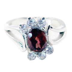 Clara Graceful Red Halo Ring