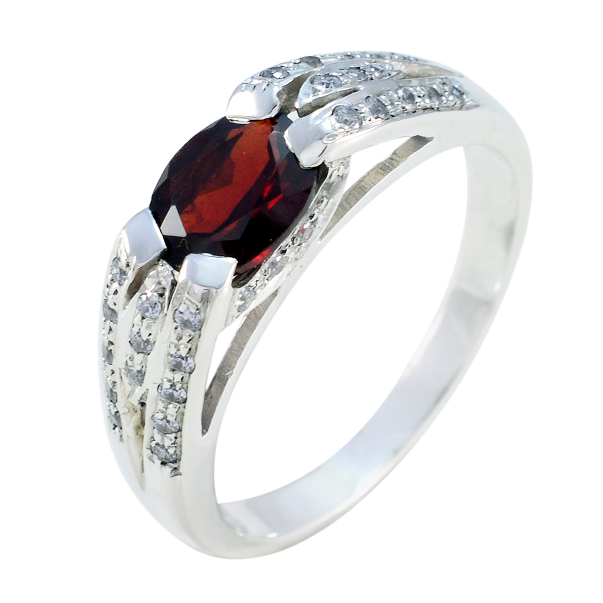 Pilar Artisan Red Halo Ring