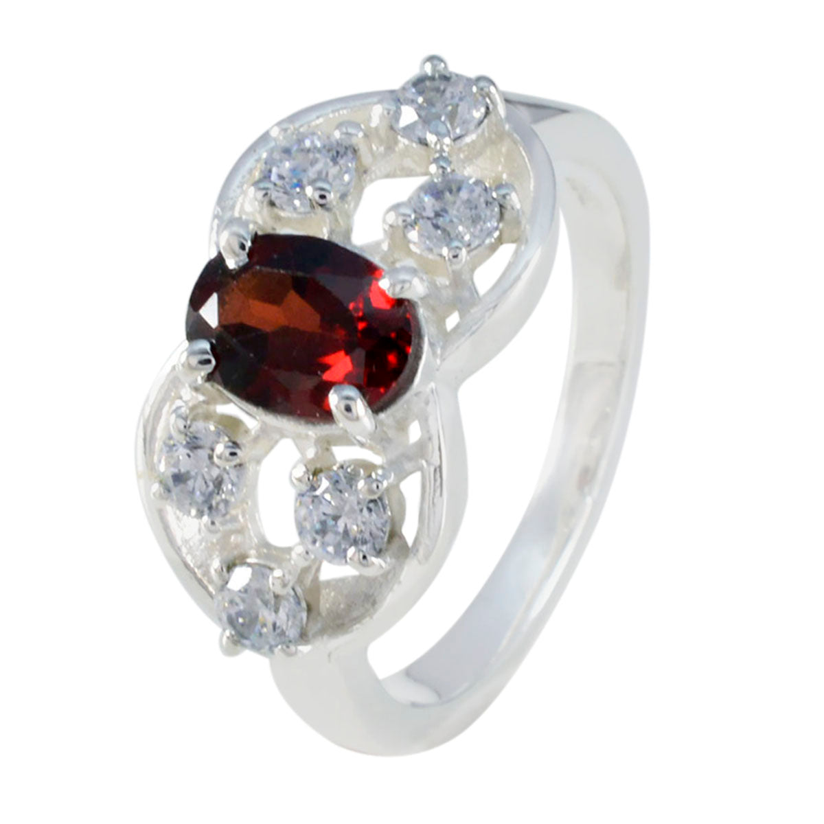 Kristine Fairytale Red Halo Ring