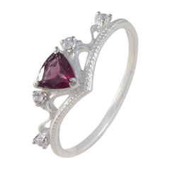 Nisa Sophisticated Red Halo Ring