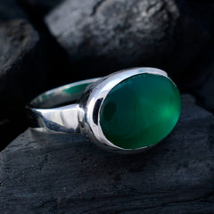 Constanza Abstract Green Solitaire Ring