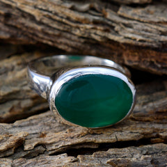Constanza Abstract Green Solitaire Ring