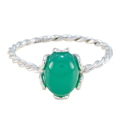 Xiu Twist Green Solitaire Ring Green Onyx Green