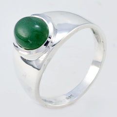 Angel Trendy Green Solitaire Ring