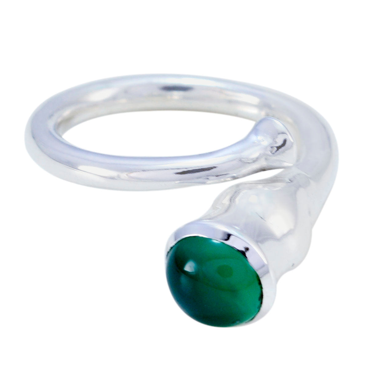 Kennedy Romantic Green Solitaire Ring