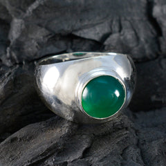 Alina Feminine Green Solitaire Ring