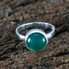 Agustina Abstract Green Solitaire Ring