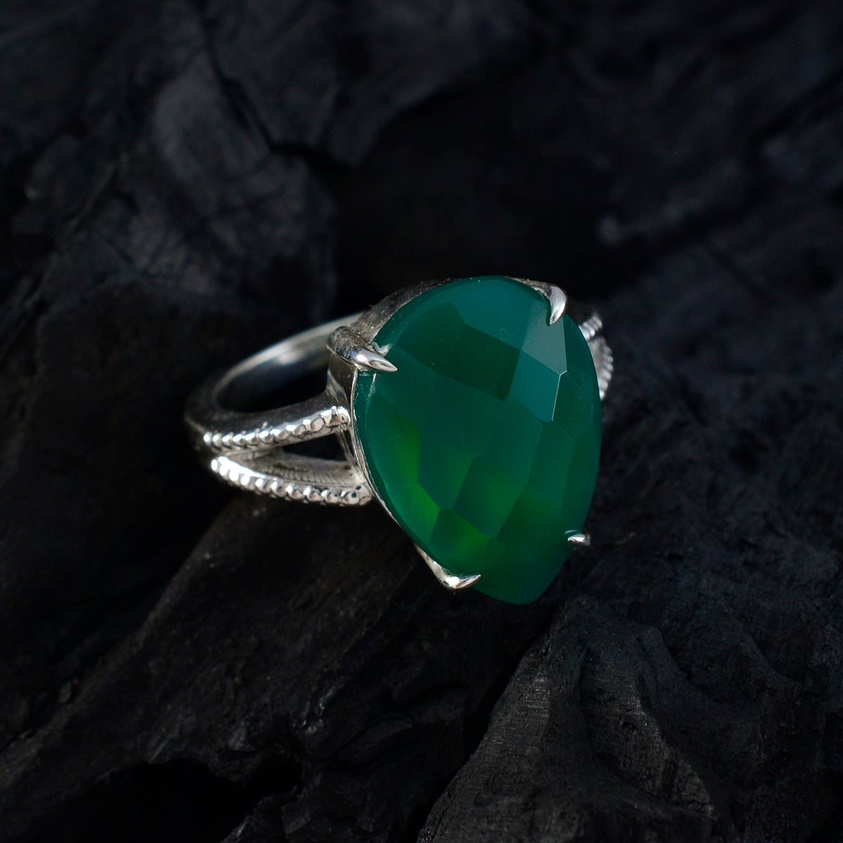 Sophia Fairytale Green Solitaire Ring