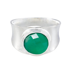 Ellie Armor Green Solitaire Band Green Onyx Green