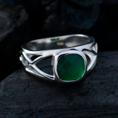 Sophia Artisan Green Solitaire Ring