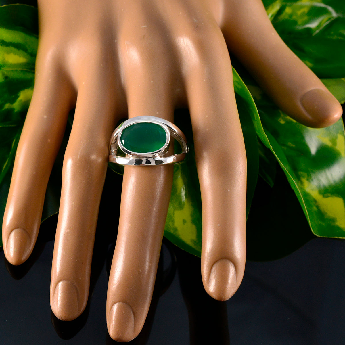 Emma Heritage Green Solitaire Ring