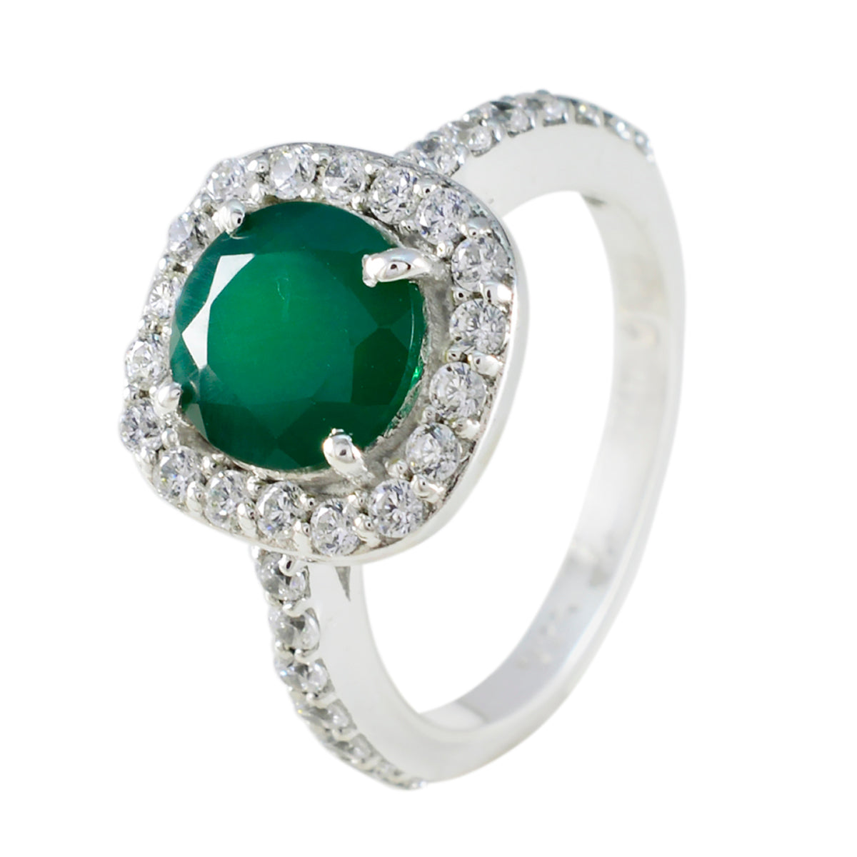 Dewi Artisan Green Halo Ring