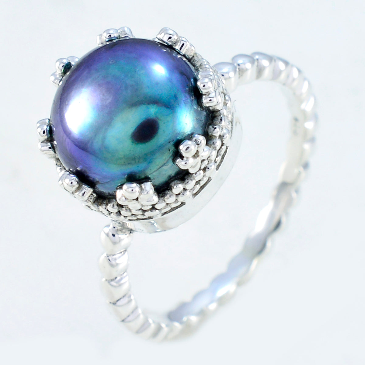 Savannah Abstract White Solitaire Ring