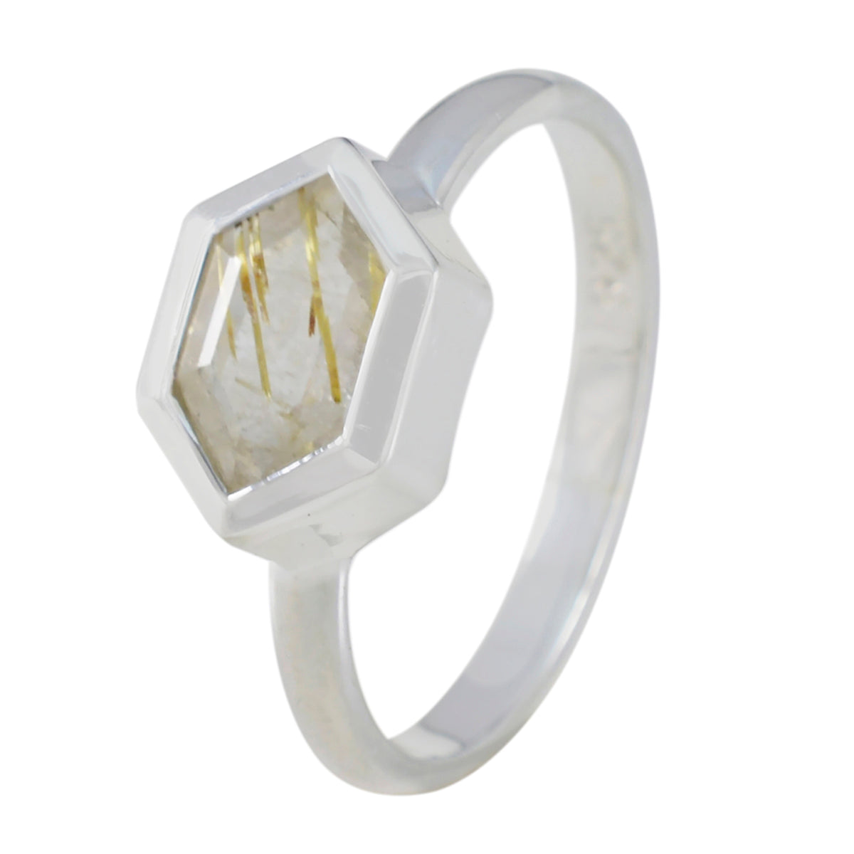 Audrey Feminine Golden Solitaire Ring