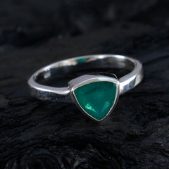 Yasmine Boho Green Solitaire Ring