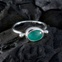 Araya Abstract Green Solitaire Ring