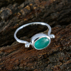 Araya Abstract Green Solitaire Ring