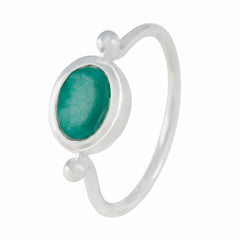 Araya Abstract Green Solitaire Ring