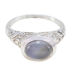 Audrey Art Deco Blue Solitaire Ring