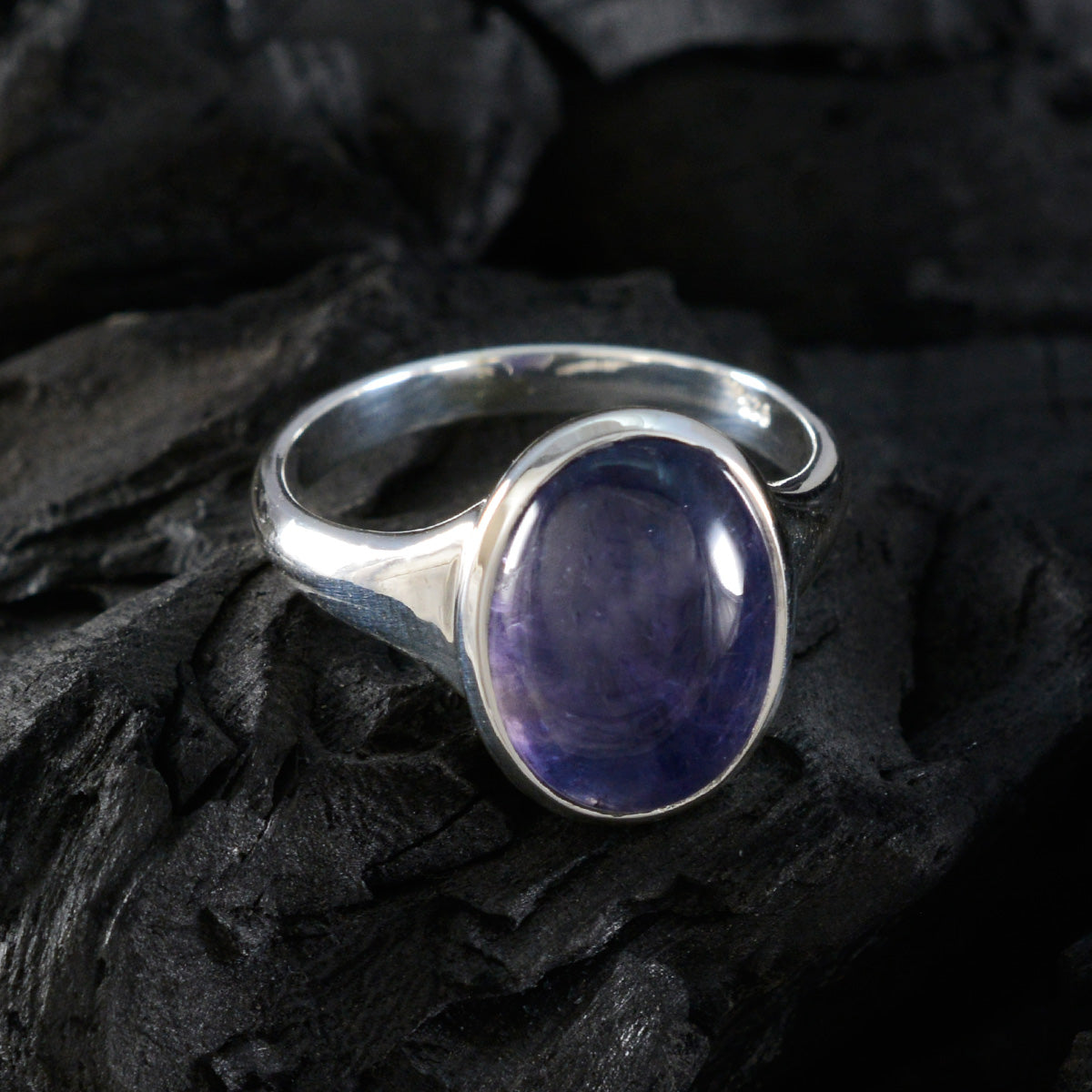 Milagros Ethnic Blue Solitaire Ring