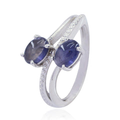 Yuna Graceful Blue Toi et Moi Ring
