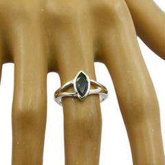 Angel Geometric Blue Solitaire Ring