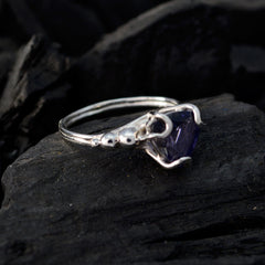 Daniela Rope-Wire Blue Solitaire Ring
