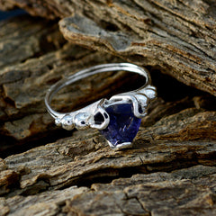Daniela Rope-Wire Blue Solitaire Ring
