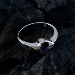 Yasmin Ethnic Blue Solitaire Ring