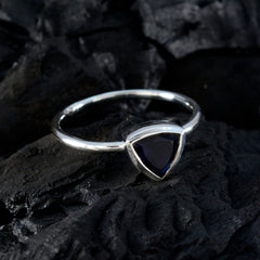zazlle Geometric Blue Solitaire Ring