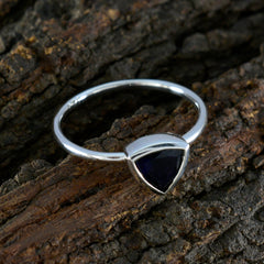 zazlle Geometric Blue Solitaire Ring