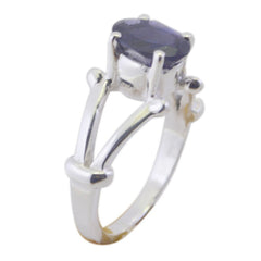 Pauline Modern Blue Solitaire Ring