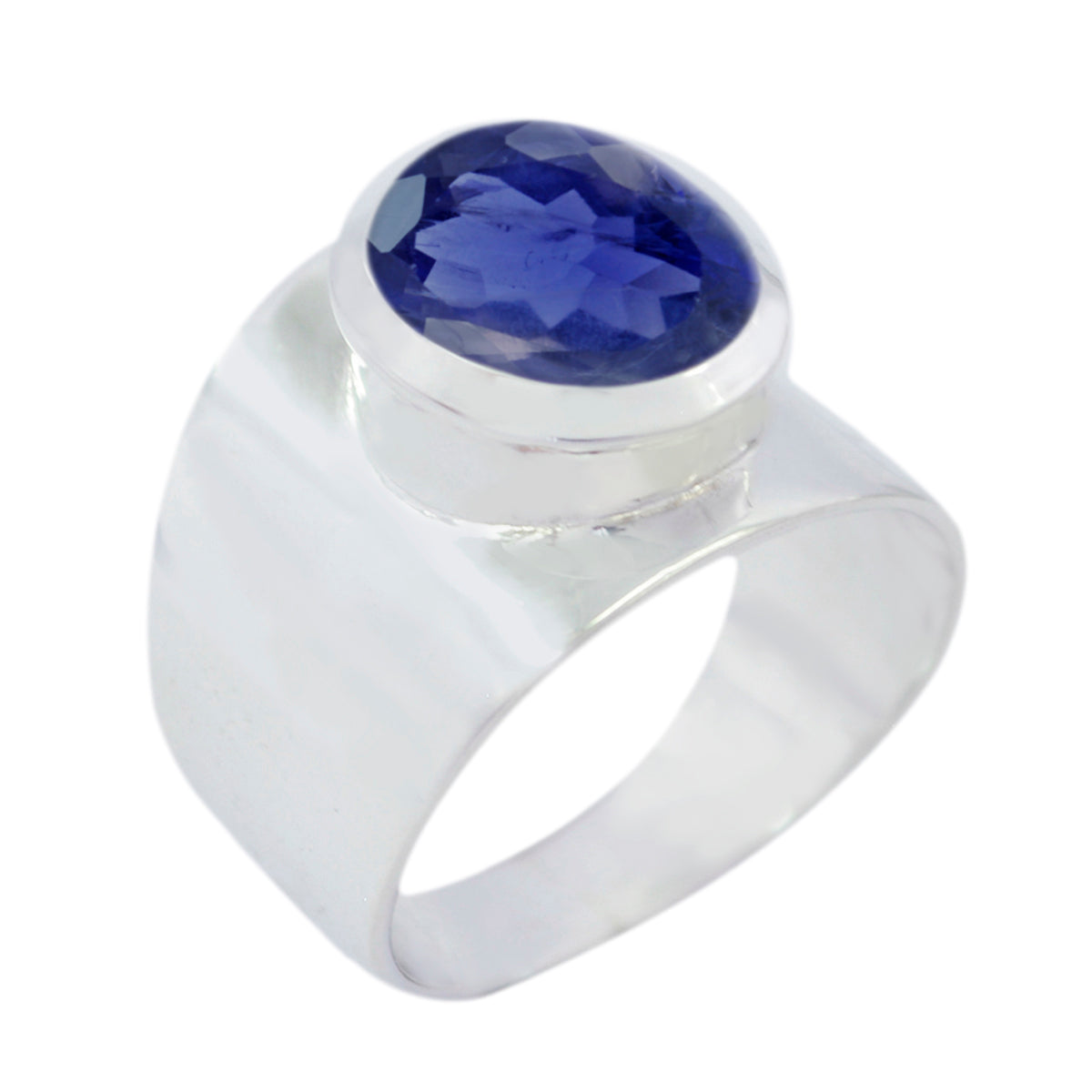 Camilla Armor Blue Solitaire Ring