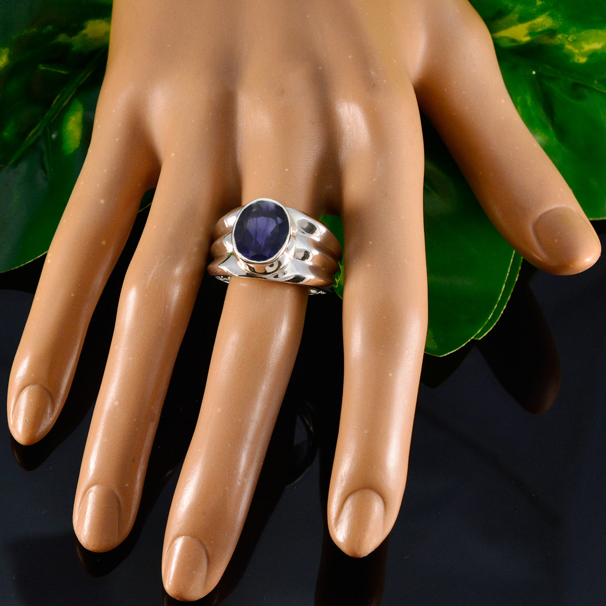 Genesis Armor Blue Solitaire Ring
