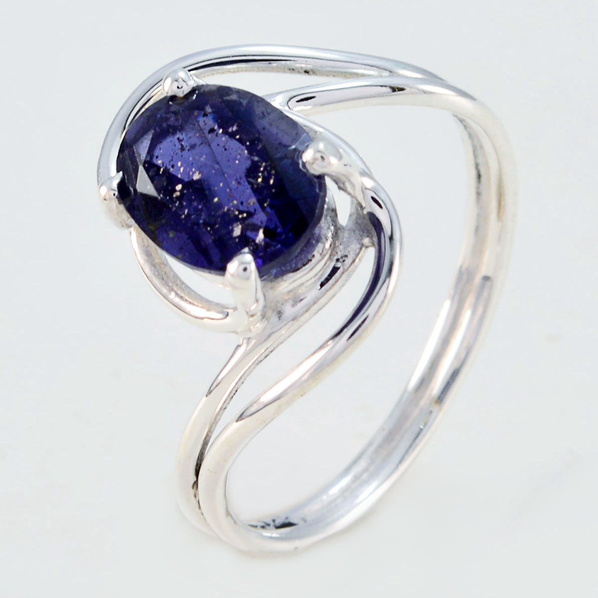 Yuna Sophisticated Blue Solitaire Ring